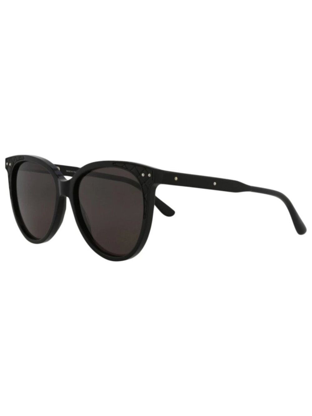 New Bottega Veneta Women's Sunglasses Cat Eye Acetate Frame Black Black Grey